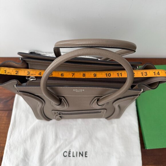 Celine Micro Luggage Bag in Taupe (Souris) - Picture 16 of 16
